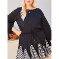 Round Neck 3/4 Bubble Sleeve Gingham Ruffle Romper by DailySale