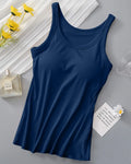 Round Neck Tank with Bra by Boutique 23