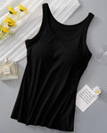 Round Neck Tank with Bra by Boutique 23
