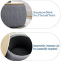 Round Storage Ottoman Coffee Table by DailySale