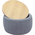 Round Storage Ottoman Coffee Table by DailySale