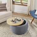 Round Storage Ottoman Coffee Table by DailySale