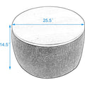 Round Storage Ottoman Coffee Table by DailySale