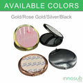 Round Sublimation Blanks Compact Pocket Mirror – Gold | Rose Gold | Silver | Black by INNOSUB USA
