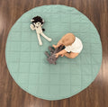 Organic Play Mat | Round | Basil Green by Finn + Emma