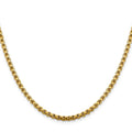 Round Box Chain for Men 22 inch by Fine Color Jewels