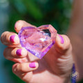 Royal Diamond Heart - Brazilian Amethyst for Manifestation by Conscious Items