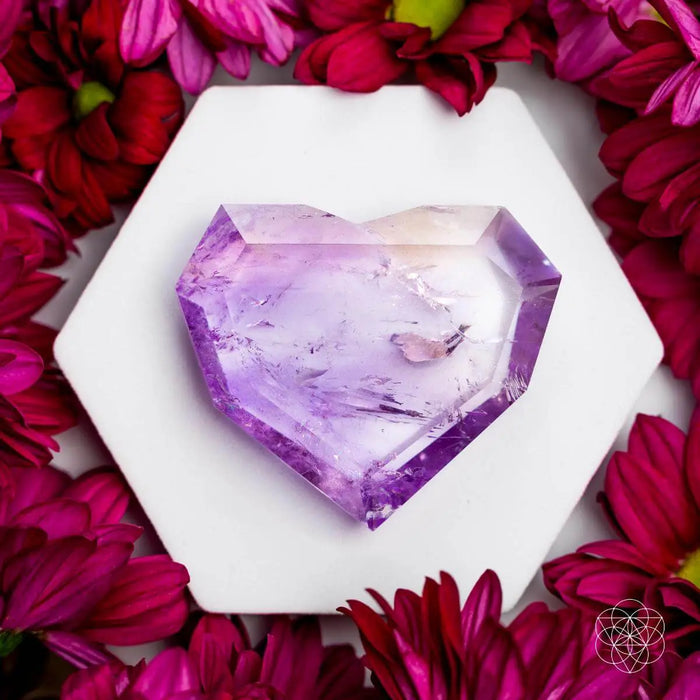 Royal Diamond Heart - Brazilian Amethyst for Manifestation by Conscious Items