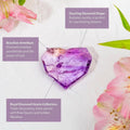 Royal Diamond Heart - Brazilian Amethyst for Manifestation by Conscious Items