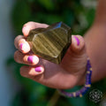 Royal Diamond Heart - Mexican Gold Obsidian for Protection by Conscious Items