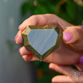 Royal Diamond Heart - Mexican Gold Obsidian for Protection by Conscious Items