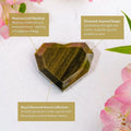 Royal Diamond Heart - Mexican Gold Obsidian for Protection by Conscious Items