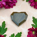 Royal Diamond Heart - Mexican Gold Obsidian for Protection by Conscious Items