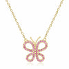 Ruby Butterfly Necklace