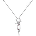 Ruby Cross Necklace by Fine Color Jewels