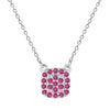 Ruby Encrusted Pendant Necklace