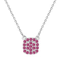 Ruby Encrusted Pendant Necklace by Fine Color Jewels