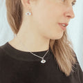 Ruby Evil Eye Earrings by Fine Color Jewels
