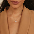 Ruby Evil Eye Necklace by Fine Color Jewels