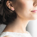 Ruby Halo Earrings by Fine Color Jewels