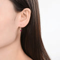 Ruby Open Hoop Earrings by Fine Color Jewels