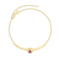 Ruby Solitiare Bracelet by Fine Color Jewels