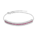 Ruby Tennis Bracelet by Fine Color Jewels