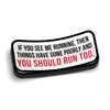 Run Hard Hat Decal