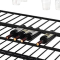 Rustic 40 Bottles Metal Floor Free Standing Wine Rack Table by DailySale