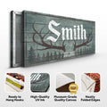 RUSTIC FAMILY ANTLER -LP1 by Tailored Canvases