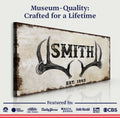 Rustic Family Antler Sign II by Tailored Canvases