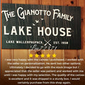 Rustic Family Lake House Sign by Tailored Canvases