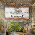Rustic Farmhouse Personalized Sign III by Tailored Canvases