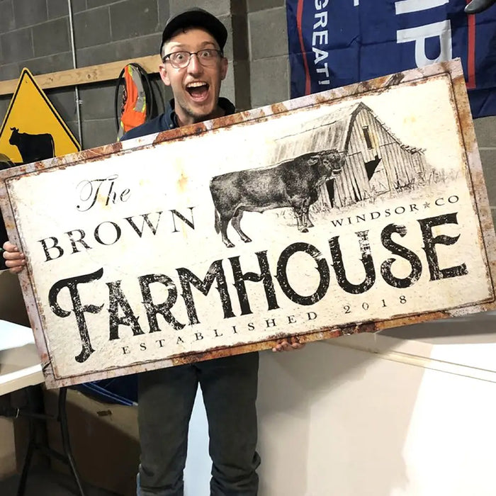Rustic Farmhouse Sign by Tailored Canvases