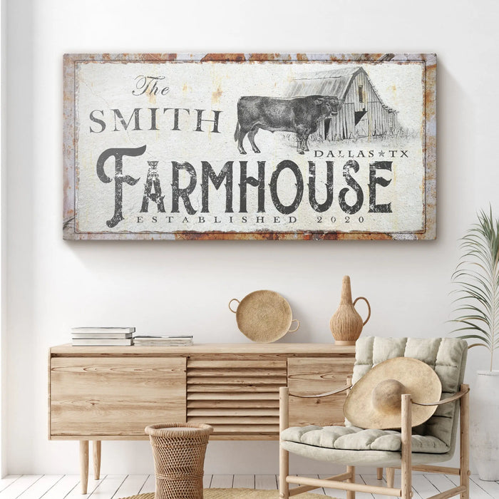 Rustic Farmhouse Sign by Tailored Canvases