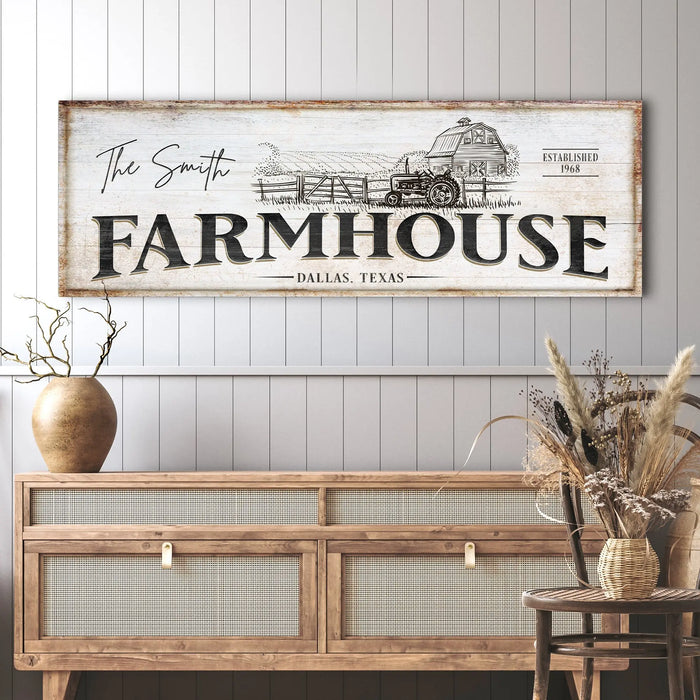 Rustic Farmhouse Sign III by Tailored Canvases