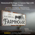Rustic Farmhouse Sign (Made In USA) by Tailored Canvases