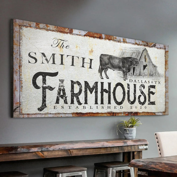 Rustic Farmhouse Sign X by Tailored Canvases