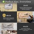 Rustic Farmhouse Sign X by Tailored Canvases