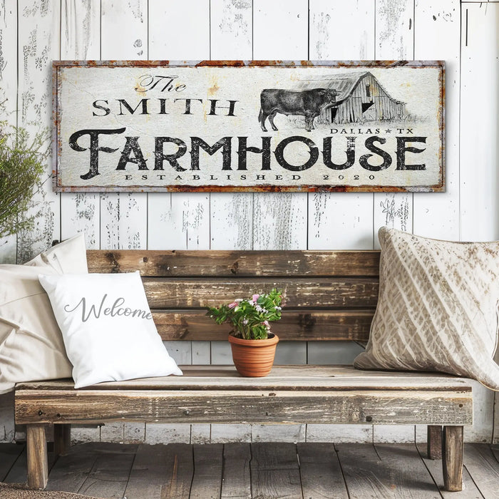 Rustic Farmhouse Sign XIV by Tailored Canvases