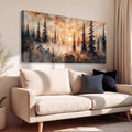 Rustic Forest Sunset Wall Art by Tailored Canvases