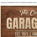 Rustic Garage Bar Wood Sign by Tailored Canvases