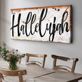 Rustic Hallelujah Faith Sign by Tailored Canvases