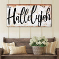Rustic Hallelujah Faith Sign by Tailored Canvases