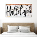 Rustic Hallelujah Faith Sign by Tailored Canvases