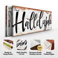 Rustic Hallelujah Faith Sign by Tailored Canvases