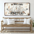Rustic Homestead Sign by Tailored Canvases