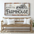 Rustic Horse Farmhouse Sign by Tailored Canvases