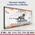 Rustic Horse Ranch Sign by Tailored Canvases