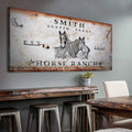 Rustic Horse Ranch Sign III by Tailored Canvases